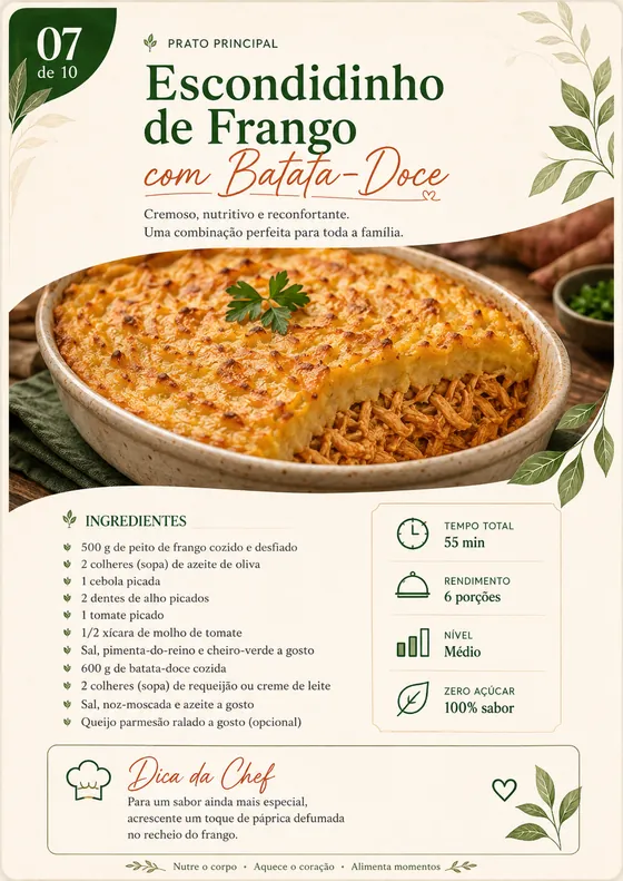 Escondidinho de Frango com Batata-Doce